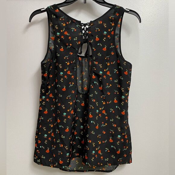 Charlotte Russe Women's Cherries Flowers Beachy Tank Top Size M Cute Coquette - Picture 7 of 12
